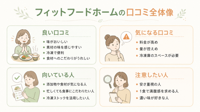 フィットフードホームの口コミ全体像