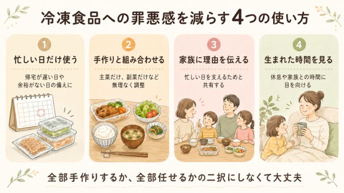 罪悪感を減らす具体的な使い方